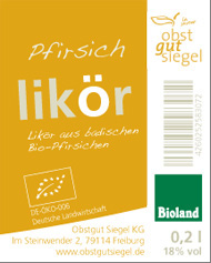 Etikett Pfirsich