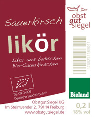 Obstgut Siegel Sauerkirschlikör