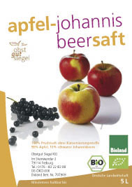 Obstgut Siegel Apfel-Johannisbeersaft